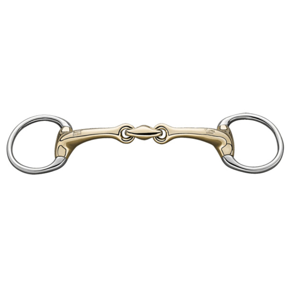 Sprenger Dynamic RS Olivenkopf Unterlegtrense 14 mm doppelt gebrochen - Sensogan, 12,5 cm Weite