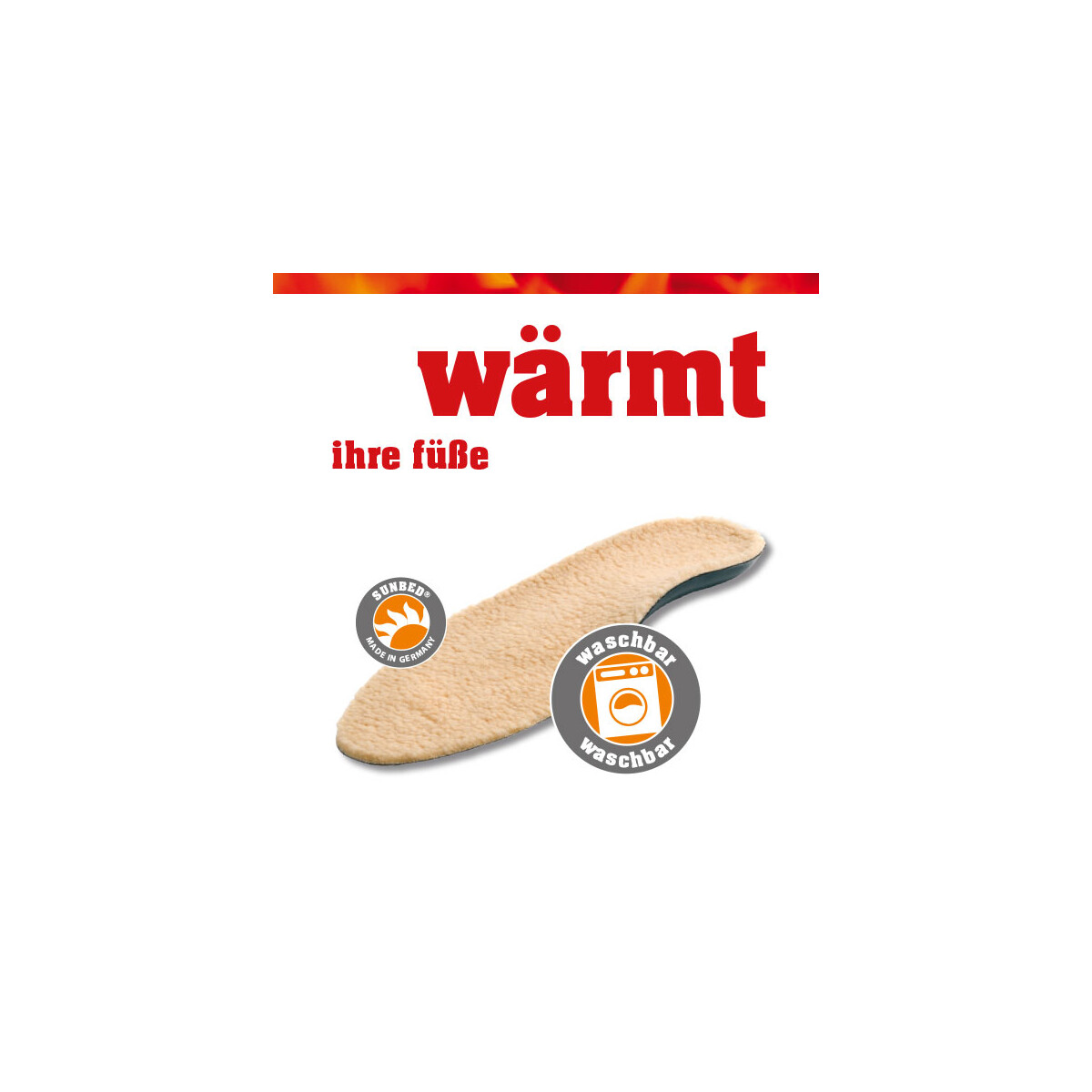 Sunbed® Einlegesohlen Fire