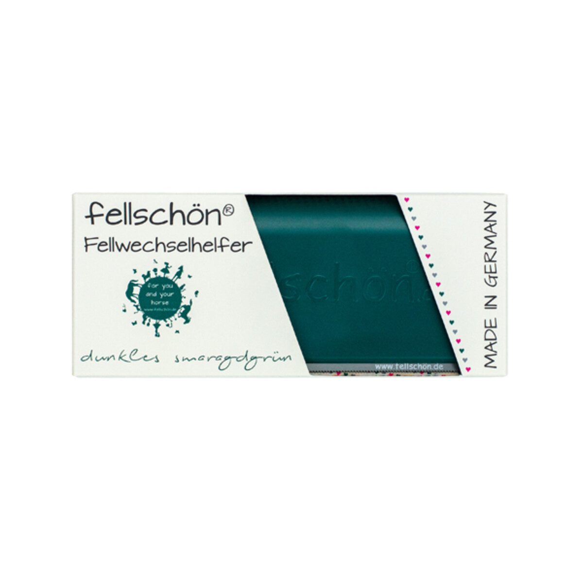 fellschön© Bürste dunkles smaragdgrün