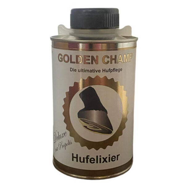 Golden Champ Hufelixier / Huföl Deluxe mit Propolis in Pinseldose 500 ml