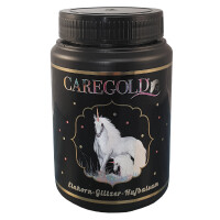 Golden Champ Caregold Einhorn Glitzerhufbalsam Vanilleduft heller Balsam Goldglitzer 500 ml