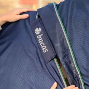 Bucas Outdoordecke Smartex Turnout Medium 150 g blau 115 cm