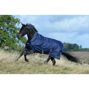 Bucas Outdoordecke Freedom Turnout Light High Neck navy/silver 155 cm
