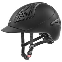 Uvex Reithelm Exxential II Glamour black mat M-L