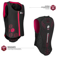 Komperdell Rückenprotektor Ballistic Vest Junior black-pink 128