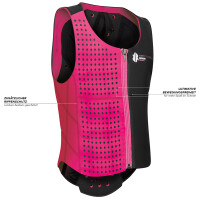 Komperdell Rückenprotektor Ballistic Vest Junior black-pink 152