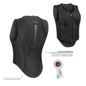 Komperdell Rückenprotektor Ballistic Flex Fit Slim black-silver XXS