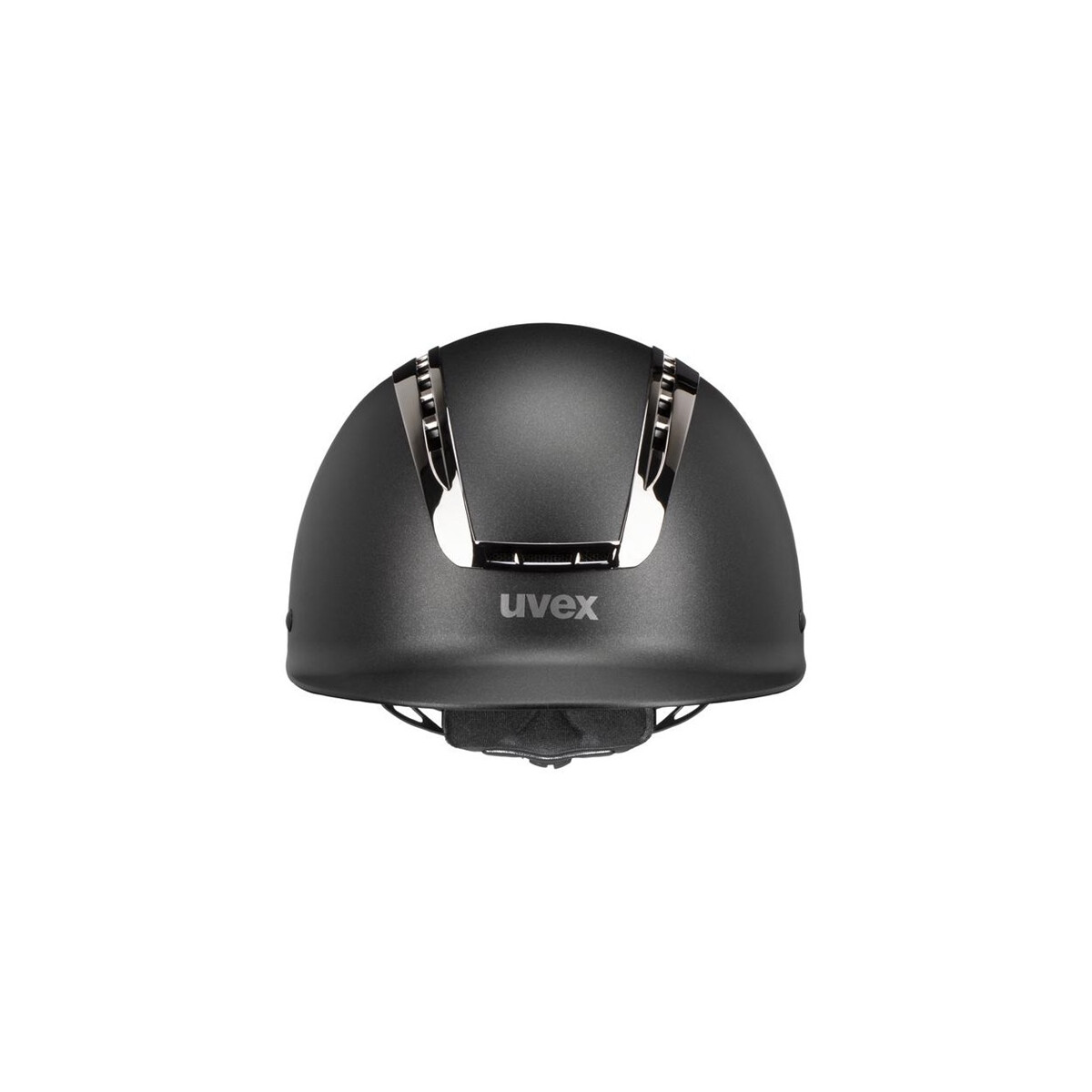 Uvex Reithelm Suxxeed Chrome black mat-metal black XS-S