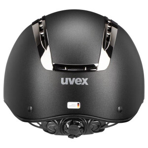 Uvex Reithelm Suxxeed Chrome black mat-metal black XS-S