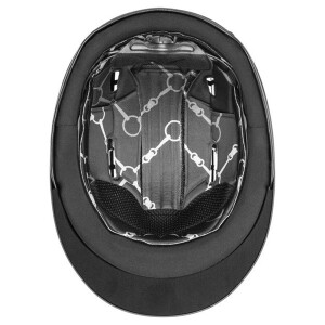 Uvex Reithelm Suxxeed Chrome black mat-metal black XS-S