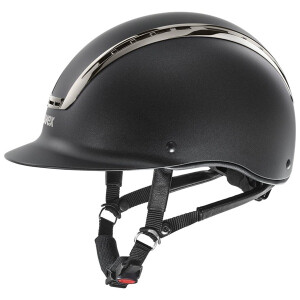 Uvex Reithelm Suxxeed Chrome black mat-metal black XS-S