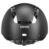 Uvex Reithelm Suxxeed Chrome black mat-metal black XS-S