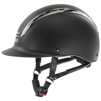 Uvex Reithelm Suxxeed Chrome black mat-metal black XS-S