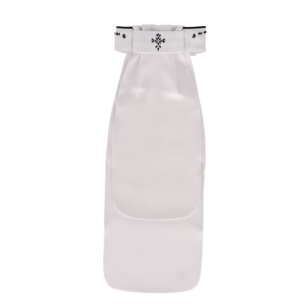 QHP Plastron Novah White/black M