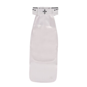 QHP Plastron Novah White/black M