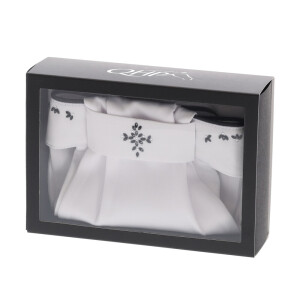 QHP Plastron Novah White/black M