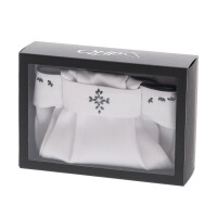 QHP Plastron Novah White/black M