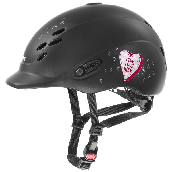 Uvex Kinder-Reithelm Onyxx Glamour black-pink