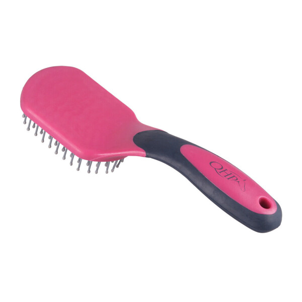 QHP Schweif- und Mähnenbürste Fuchsia/Navy