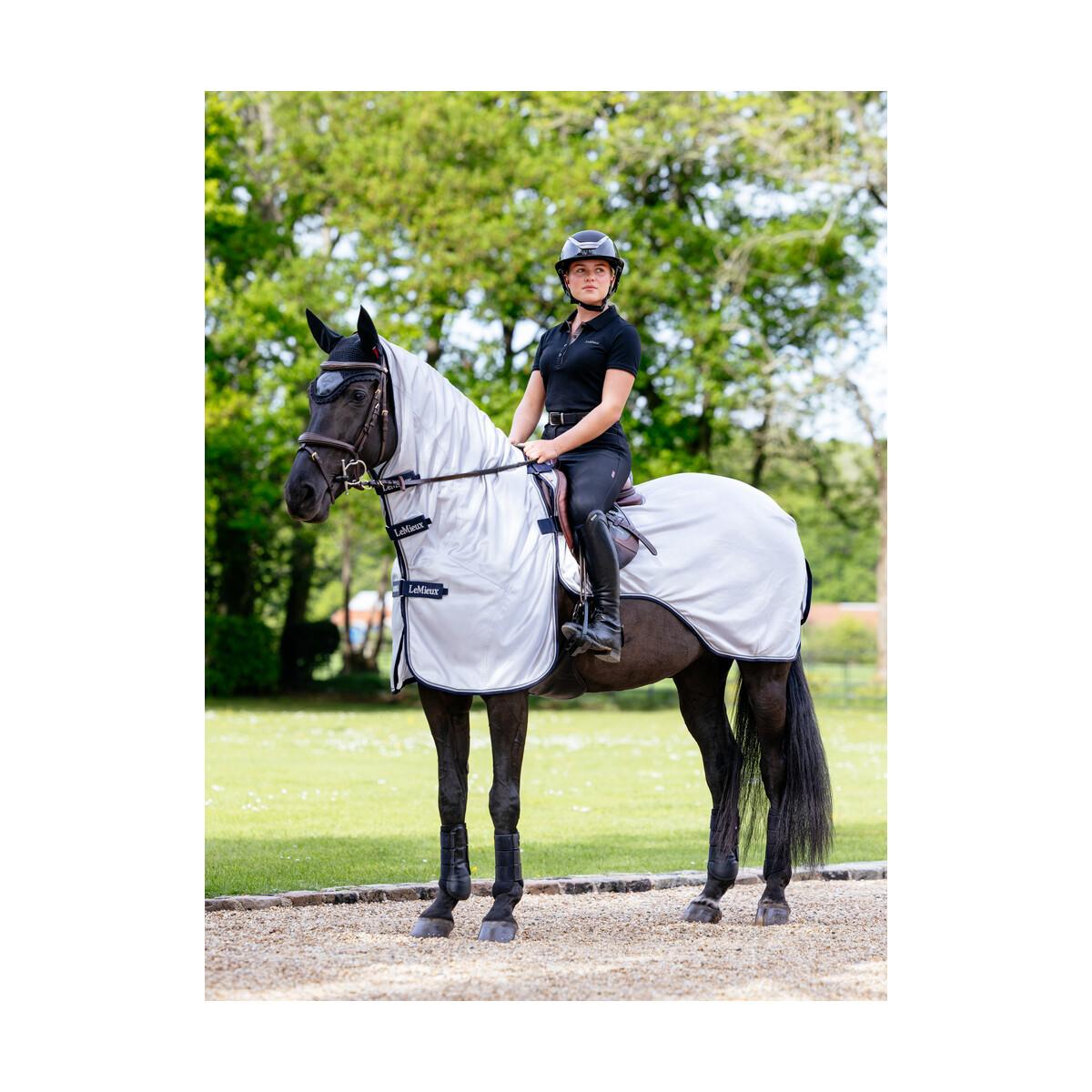 LeMieux Fliegenausreitdecke Ride On grey