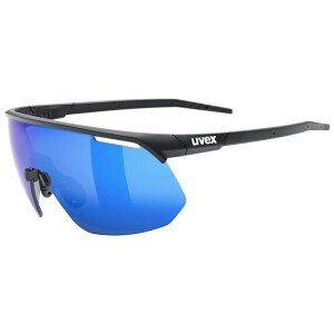 Uvex Sonnenbrille Pace One black mat mirror blue