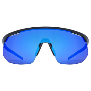 Uvex Sonnenbrille Pace One black mat mirror blue