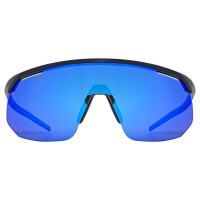 Uvex Sonnenbrille Pace One black mat mirror blue