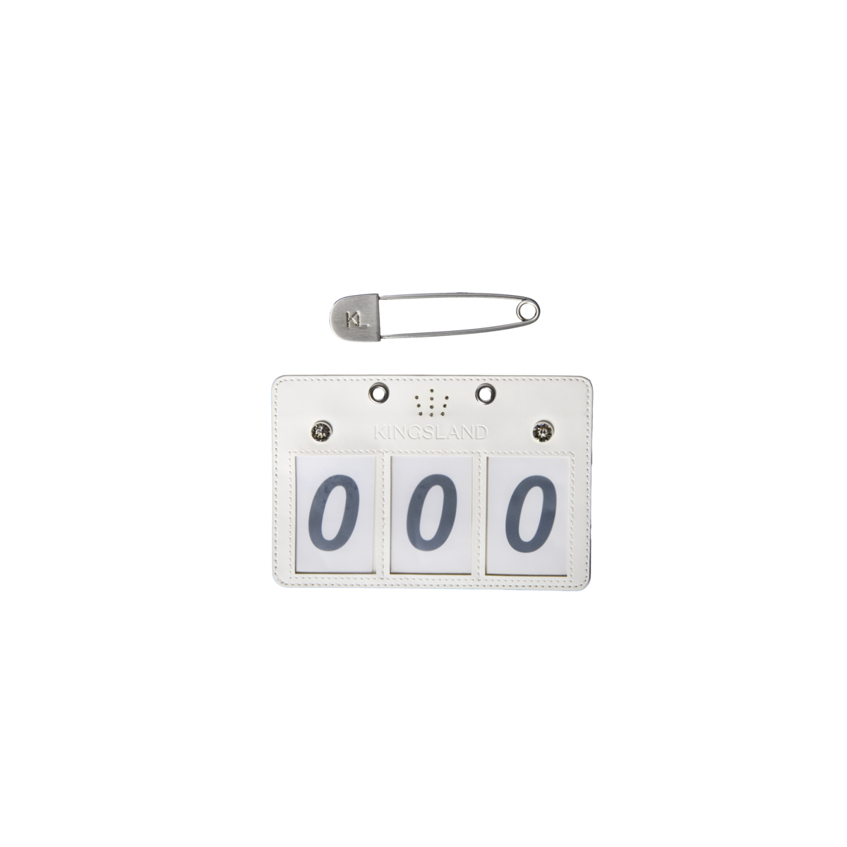 Kingsland Maddie Startnummern-Einzelpack White ONE SIZE
