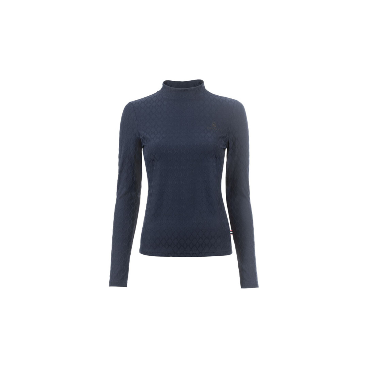 Cavallo Jacquard-Stehkragenshirt Rabia darkblue