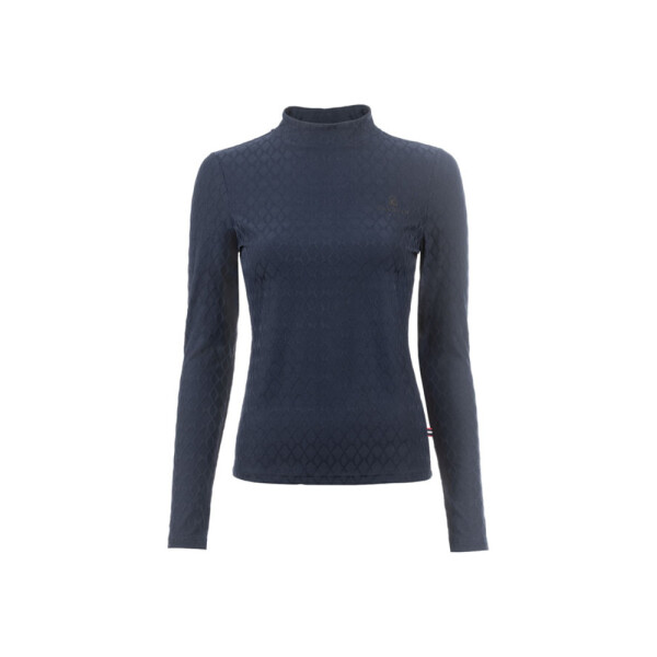 Cavallo Jacquard-Stehkragenshirt Rabia darkblue