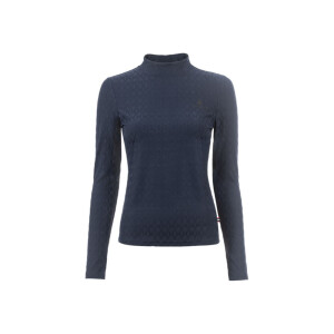 Cavallo Jacquard-Stehkragenshirt Rabia darkblue