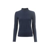Cavallo Jacquard-Stehkragenshirt Rabia darkblue
