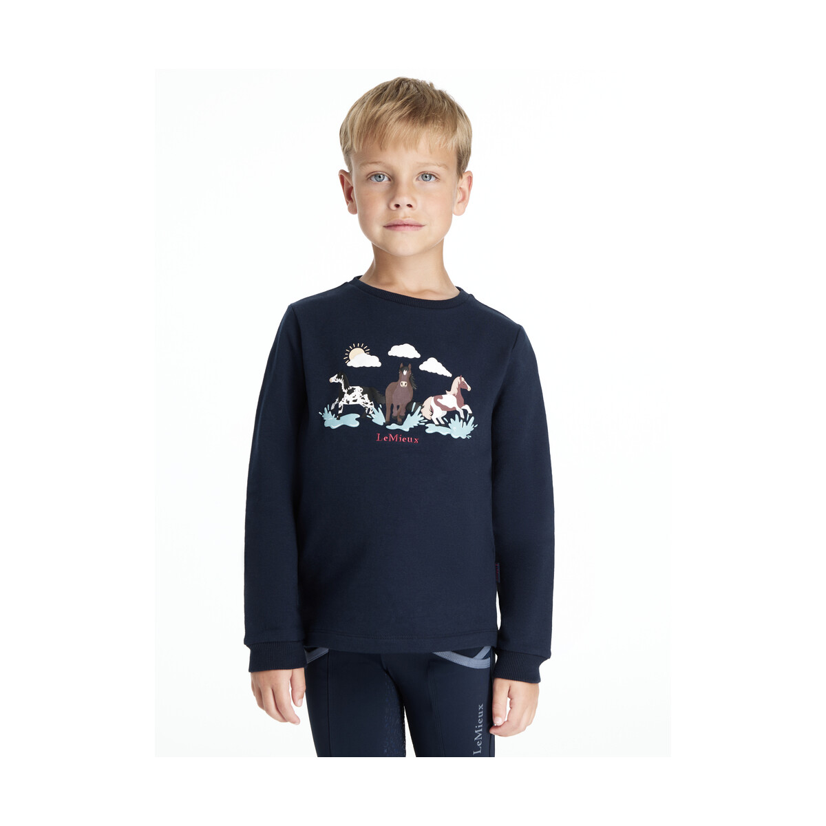 Le Mieux Mini Poppy Langarmtop Navy