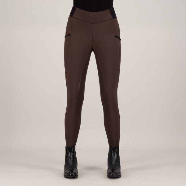 HV Polo Reitleggings Estrelle FullGrip Damen, Wood Winter 2025