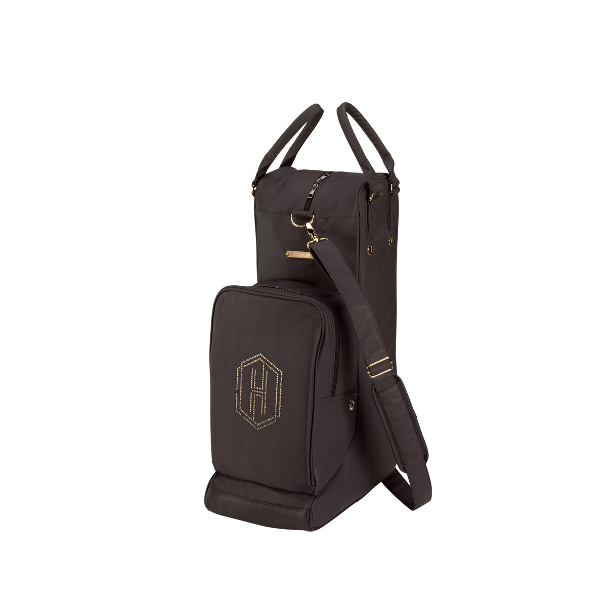 Eskadron Stiefel & Helmtasche FAUX LEATHER black...