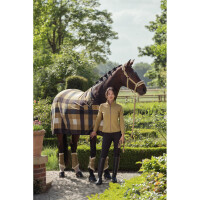 Eskadron Heritage Abschwitzdecke FLEECE CHECK cardamom-white-navy-black truffle