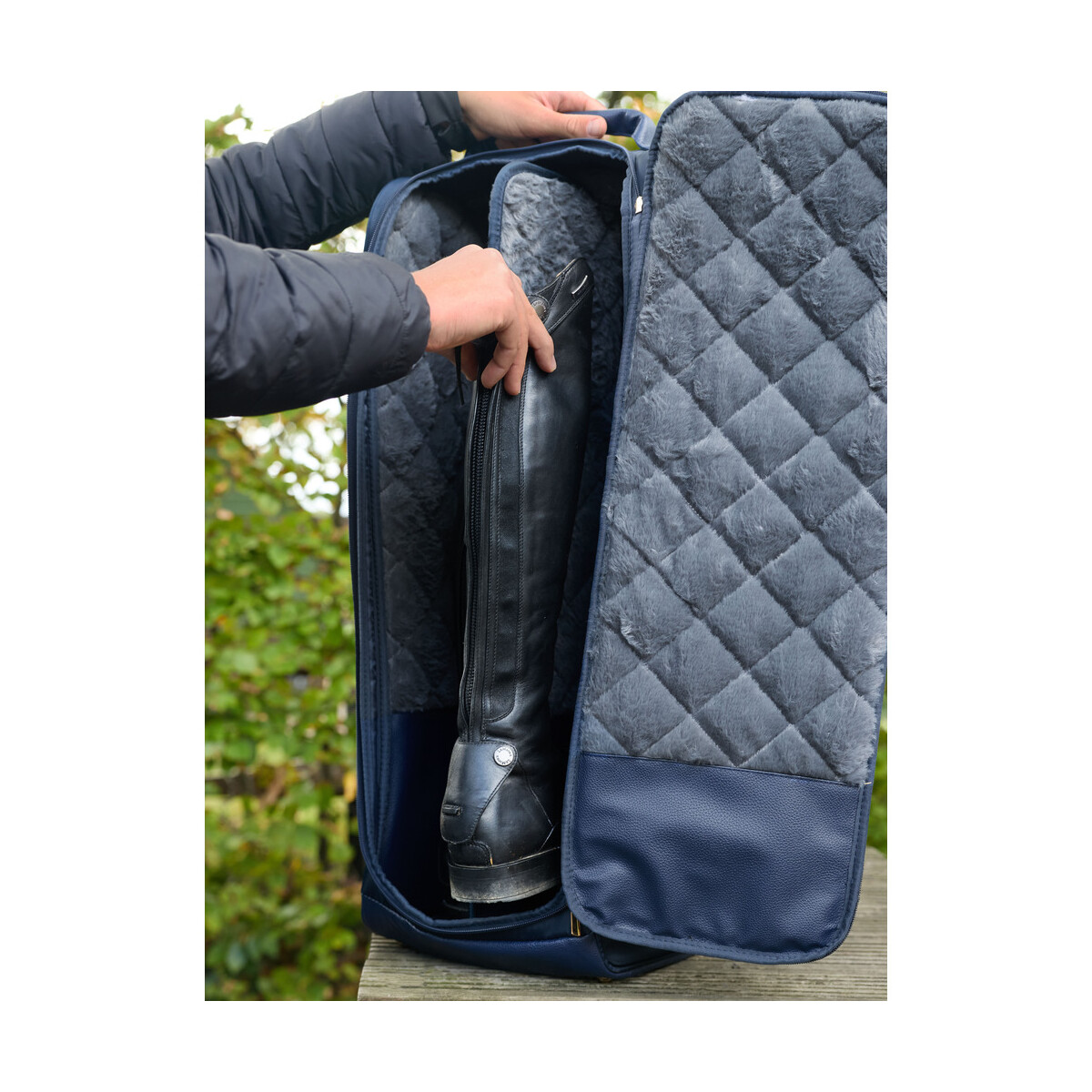 LeMieux Luxe Stiefeltasche Navy One Size