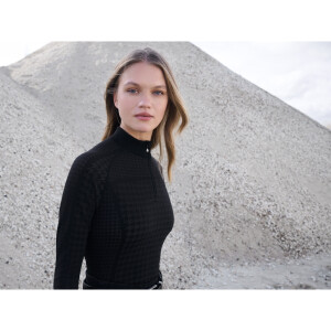 LeMieux Aspen Hahnentrittmuster Top mit Quarter Zip X-Small